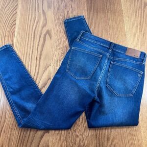 Madewell 9" High Riser Skinny Skinny Jeans Women's Size 28 Stretch Denim Dark A5